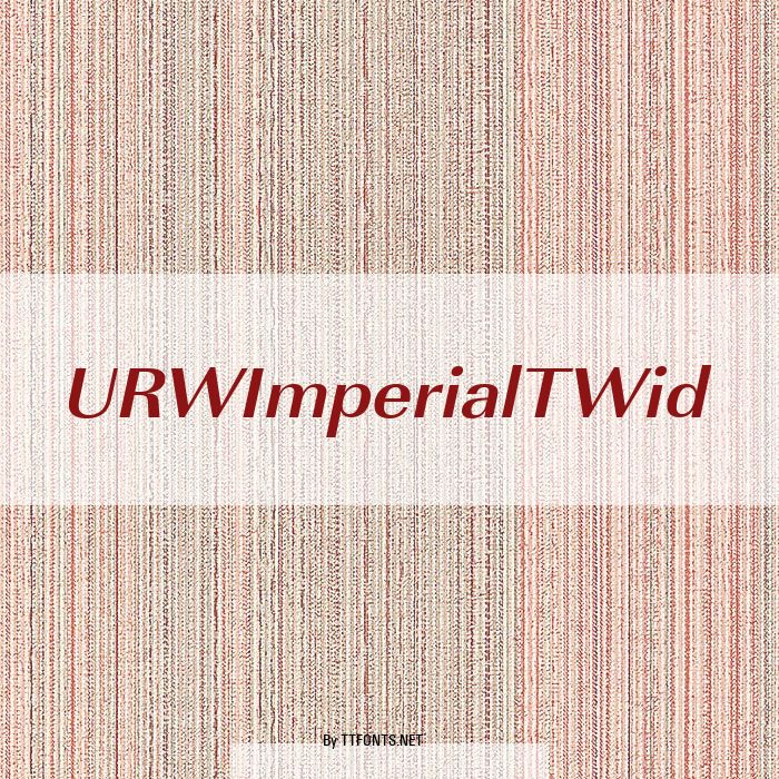 URWImperialTWid example