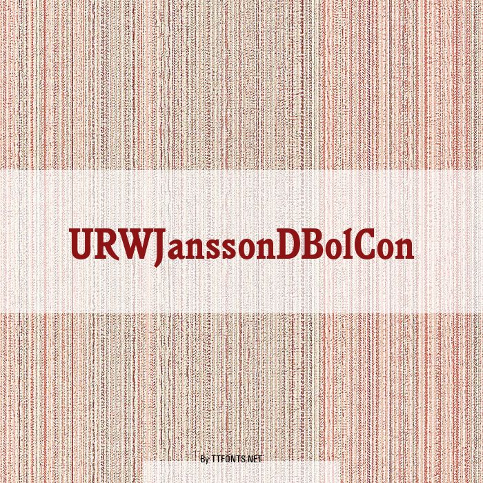 URWJanssonDBolCon example