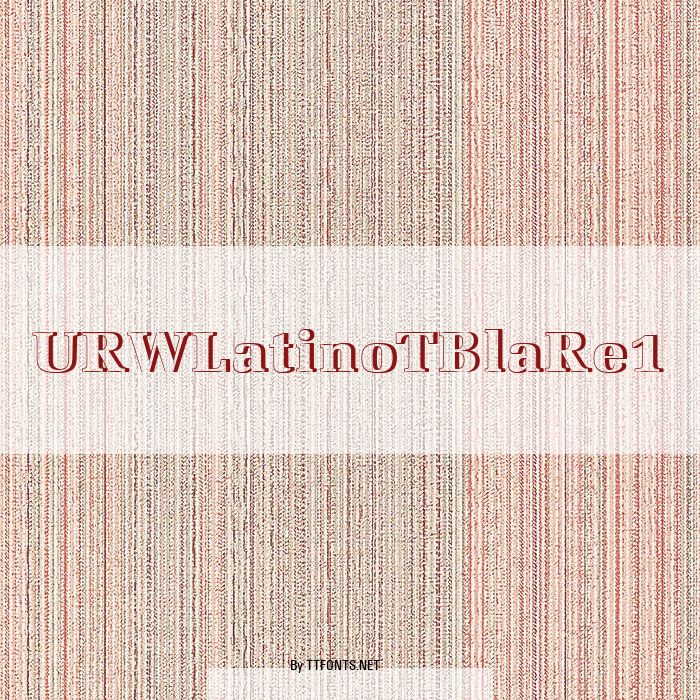 URWLatinoTBlaRe1 example