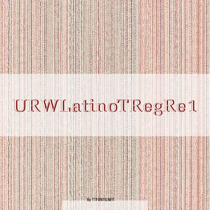 URWLatinoTRegRe1 example