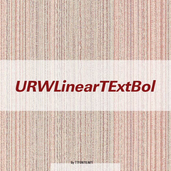 URWLinearTExtBol example