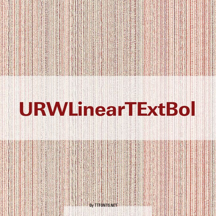 URWLinearTExtBol example