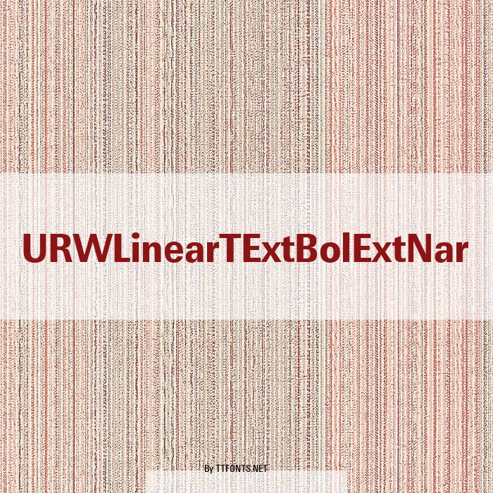 URWLinearTExtBolExtNar example