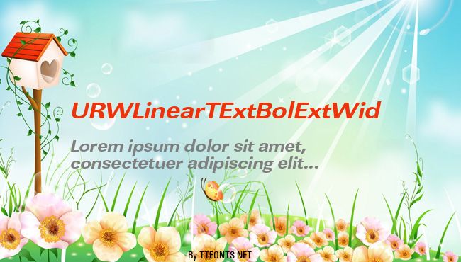 URWLinearTExtBolExtWid example