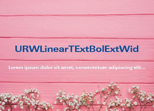 URWLinearTExtBolExtWid example