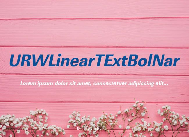 URWLinearTExtBolNar example