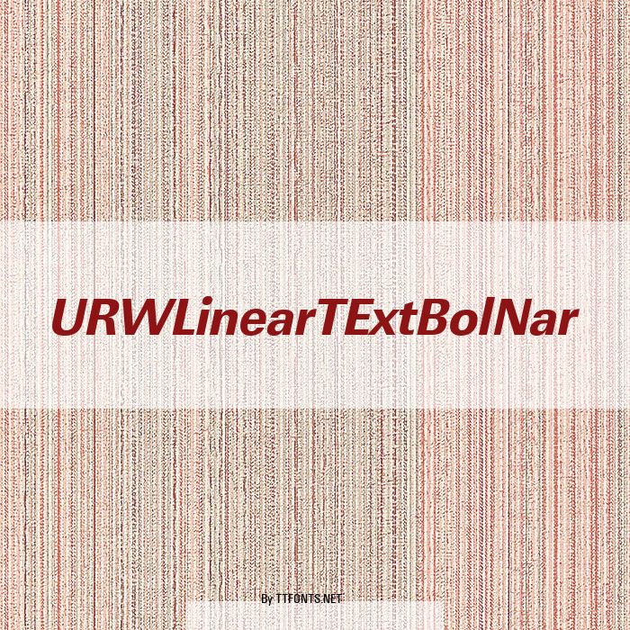 URWLinearTExtBolNar example