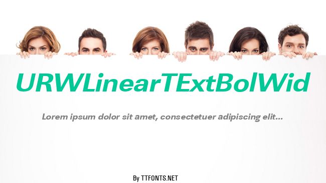 URWLinearTExtBolWid example