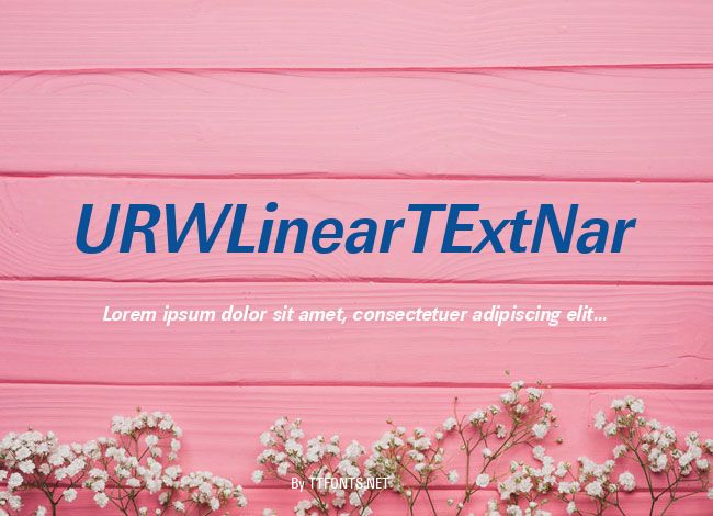 URWLinearTExtNar example