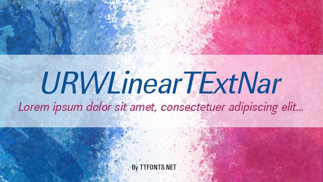 URWLinearTExtNar example