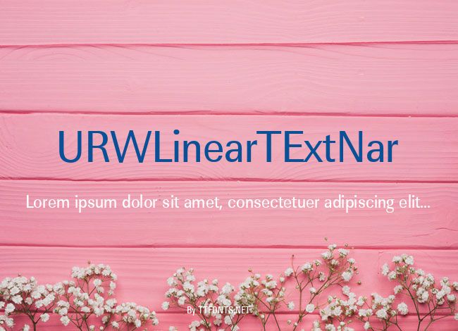 URWLinearTExtNar example
