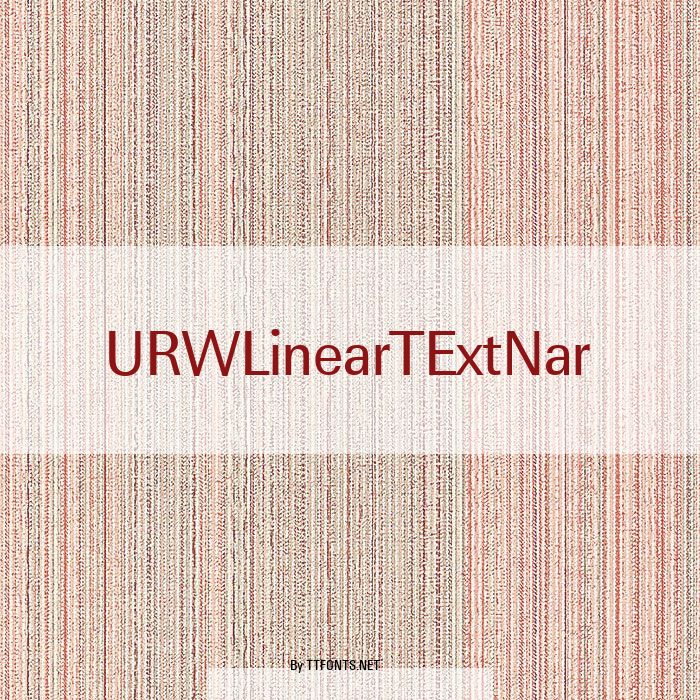 URWLinearTExtNar example