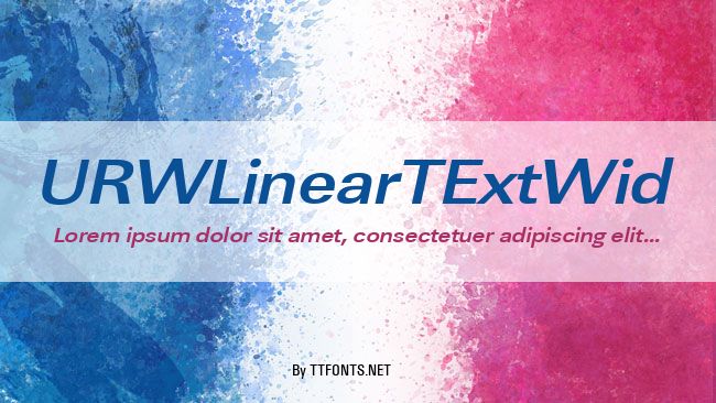 URWLinearTExtWid example