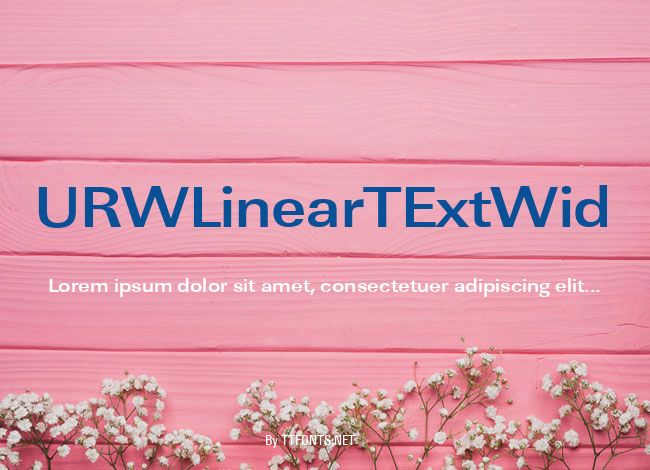 URWLinearTExtWid example