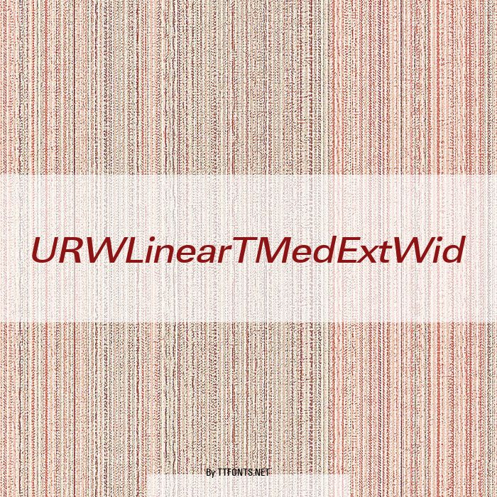 URWLinearTMedExtWid example