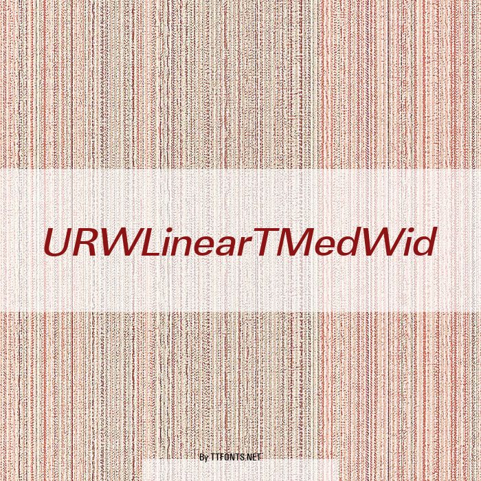 URWLinearTMedWid example