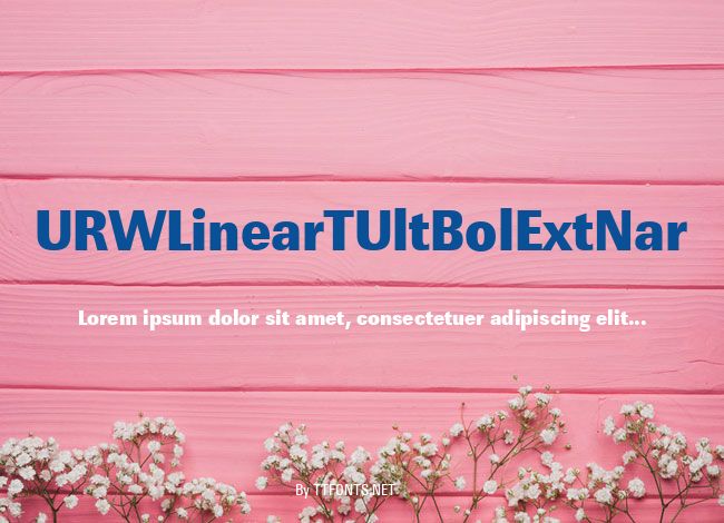 URWLinearTUltBolExtNar example