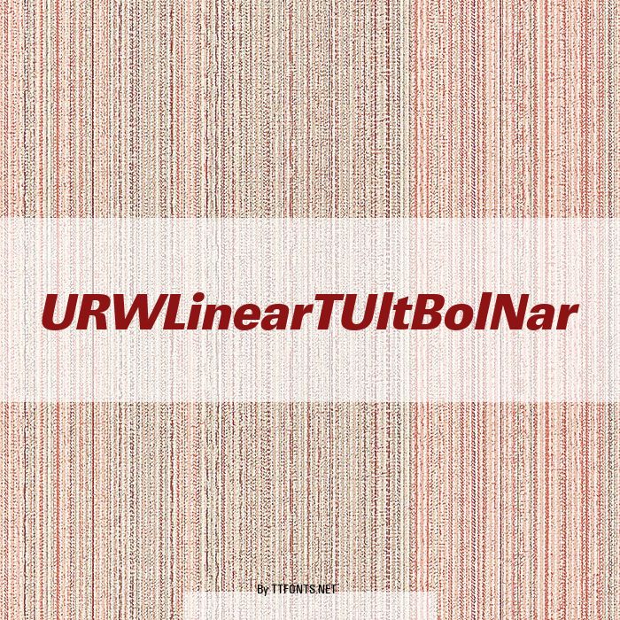 URWLinearTUltBolNar example