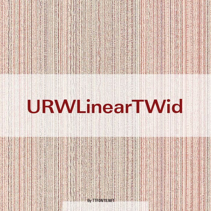 URWLinearTWid example