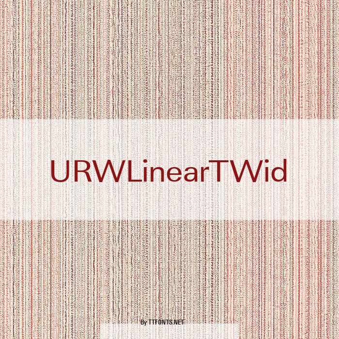 URWLinearTWid example