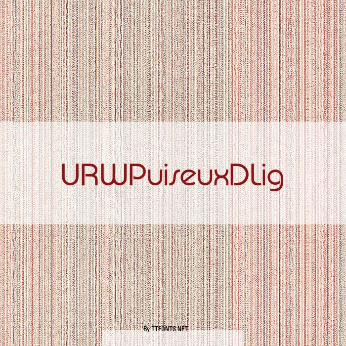 URWPuiseuxDLig example
