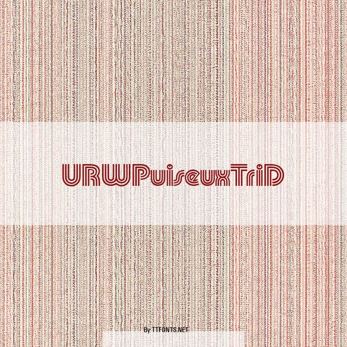 URWPuiseuxTriD example