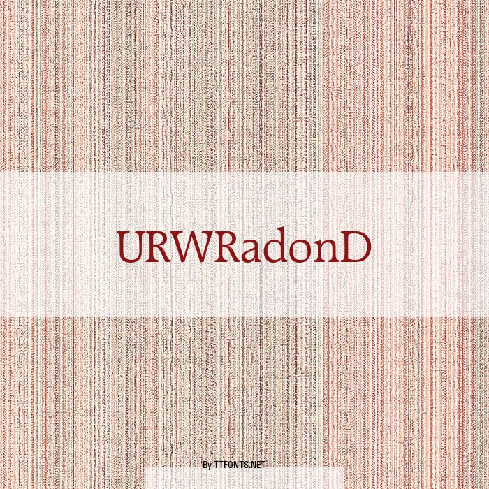 URWRadonD example