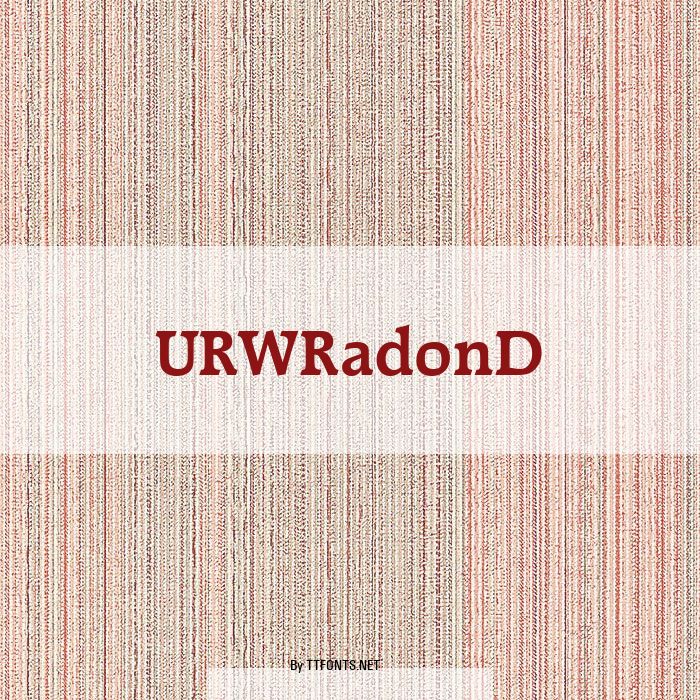 URWRadonD example