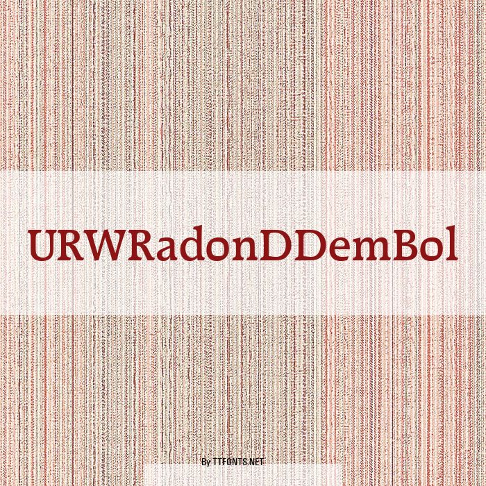 URWRadonDDemBol example