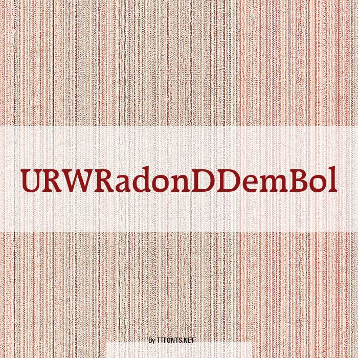 URWRadonDDemBol example