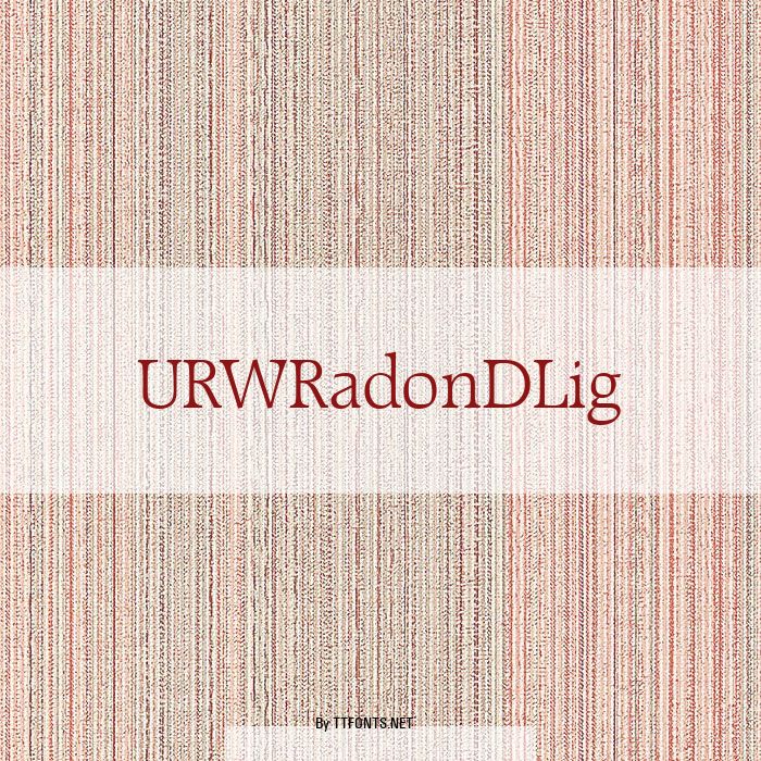 URWRadonDLig example