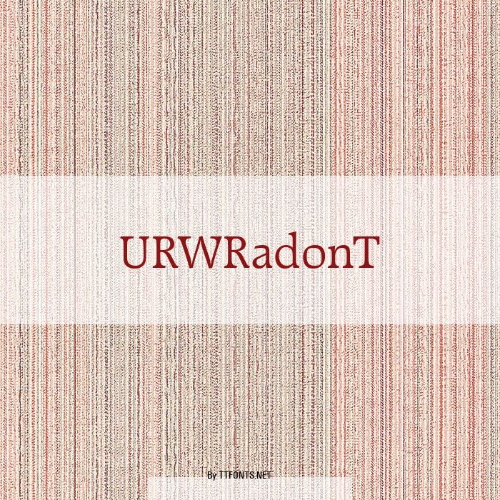 URWRadonT example