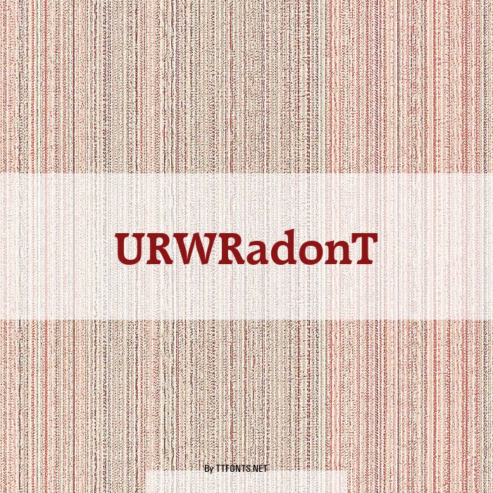 URWRadonT example