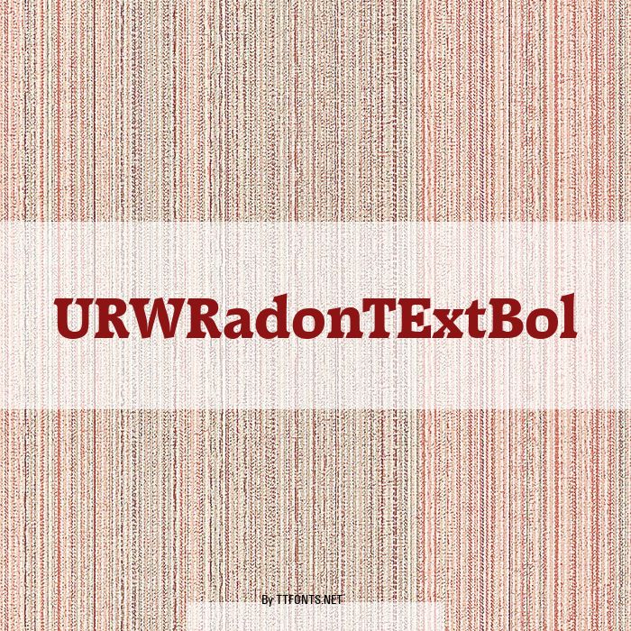 URWRadonTExtBol example