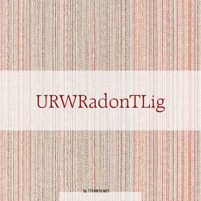 URWRadonTLig example