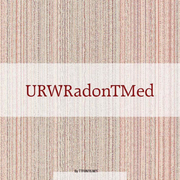 URWRadonTMed example