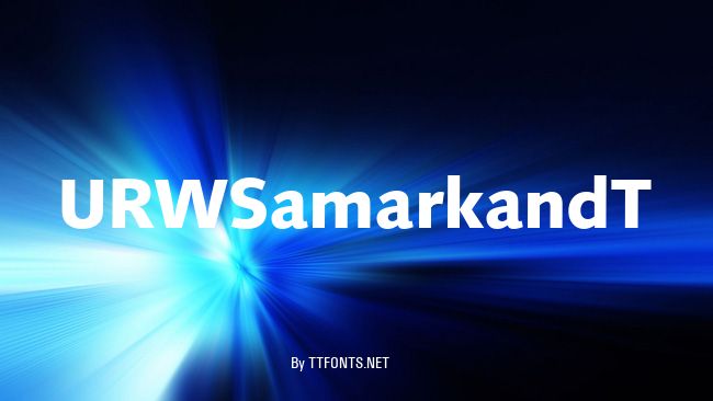 URWSamarkandT example