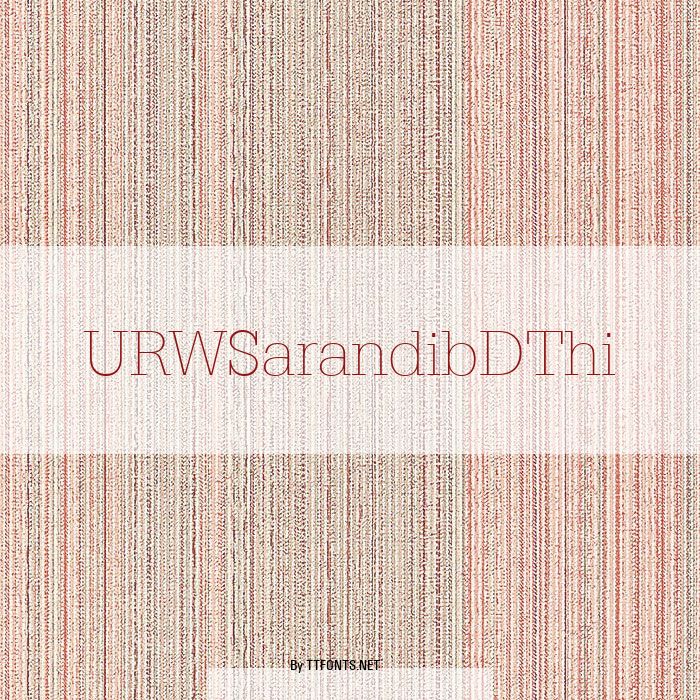 URWSarandibDThi example