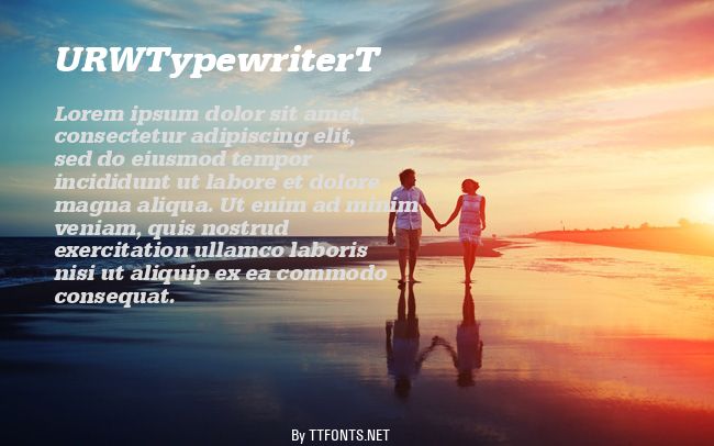 URWTypewriterT example