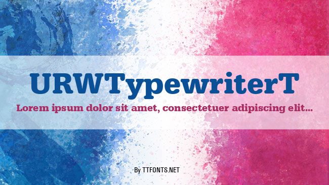 URWTypewriterT example