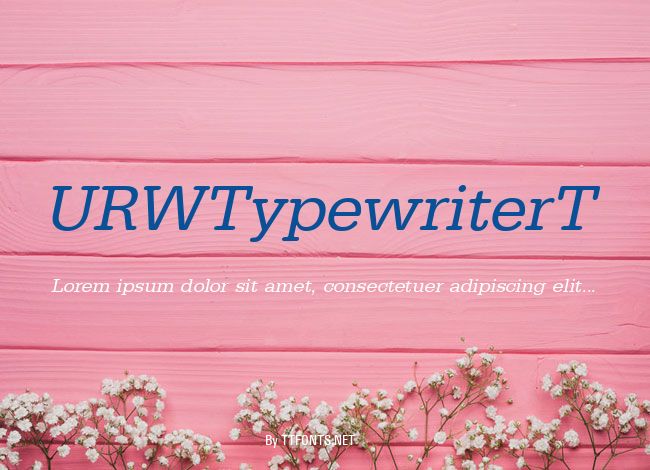 URWTypewriterT example