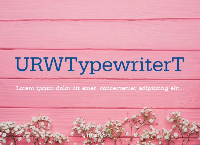 URWTypewriterT example