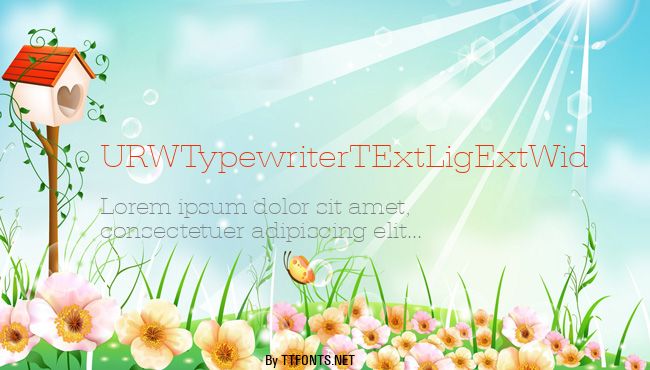 URWTypewriterTExtLigExtWid example