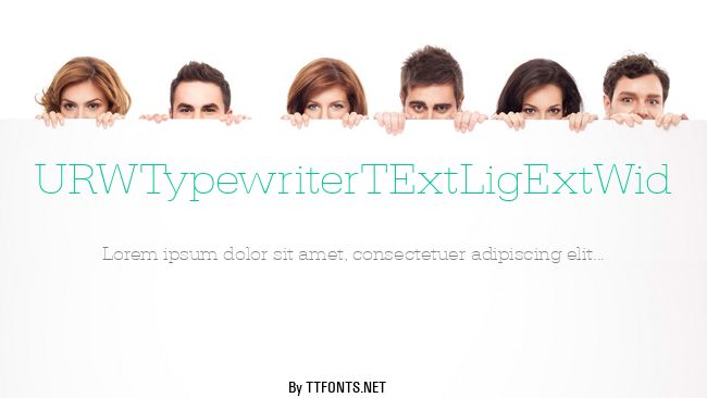 URWTypewriterTExtLigExtWid example