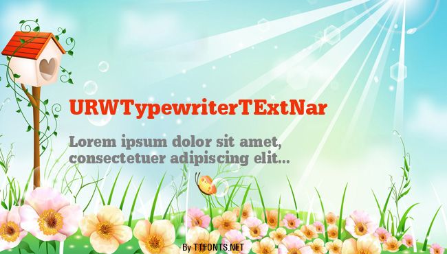 URWTypewriterTExtNar example