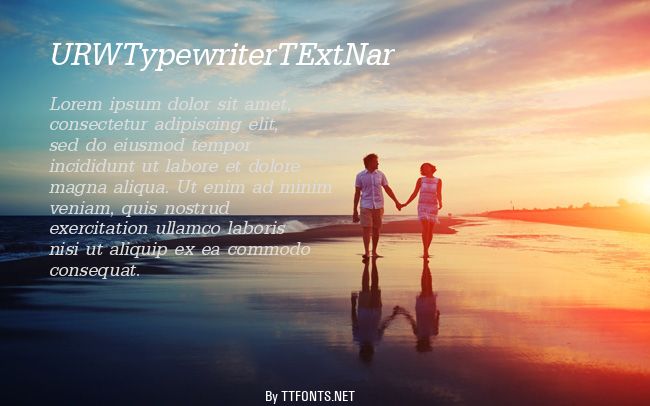 URWTypewriterTExtNar example