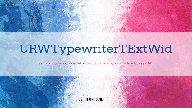 URWTypewriterTExtWid example