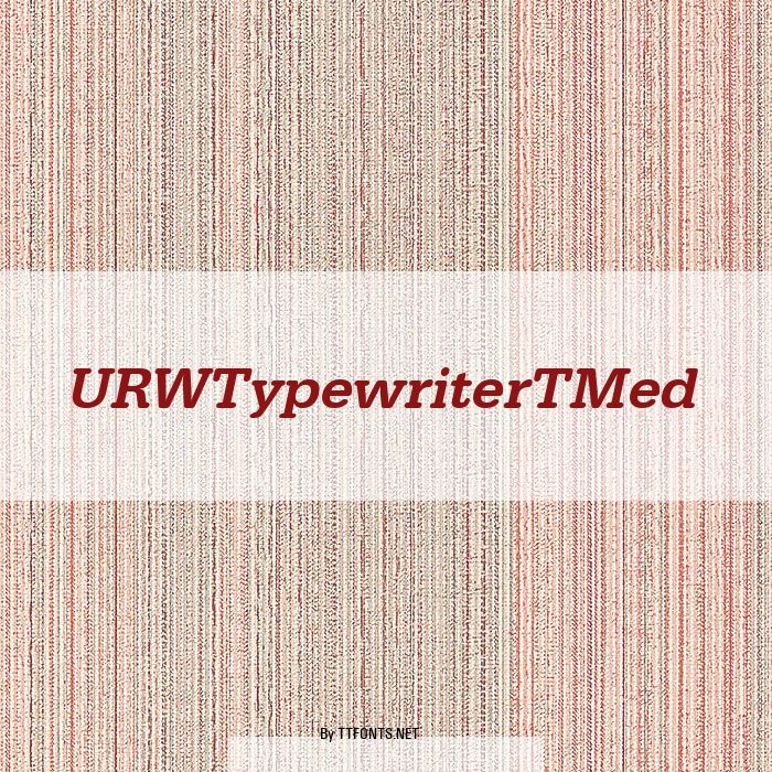 URWTypewriterTMed example