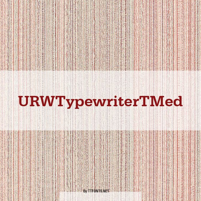 URWTypewriterTMed example