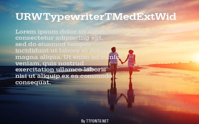 URWTypewriterTMedExtWid example